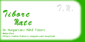 tiborc mate business card