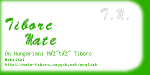 tiborc mate business card